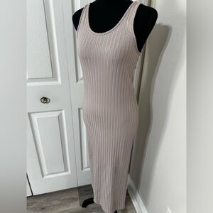 H&M Ribbed Maxi Dress - Light Pink